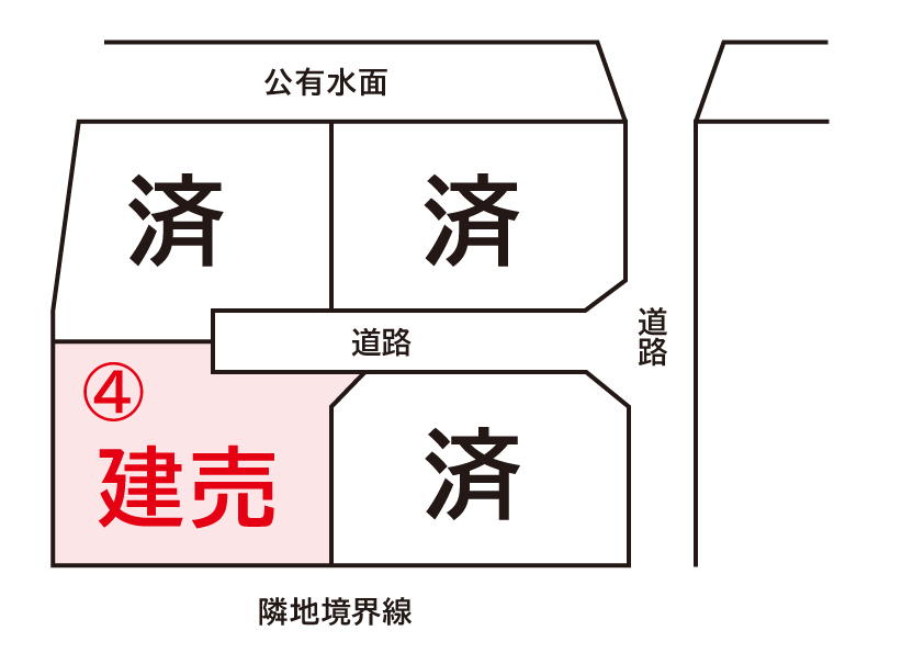 エムズガーデン多布施　区画図